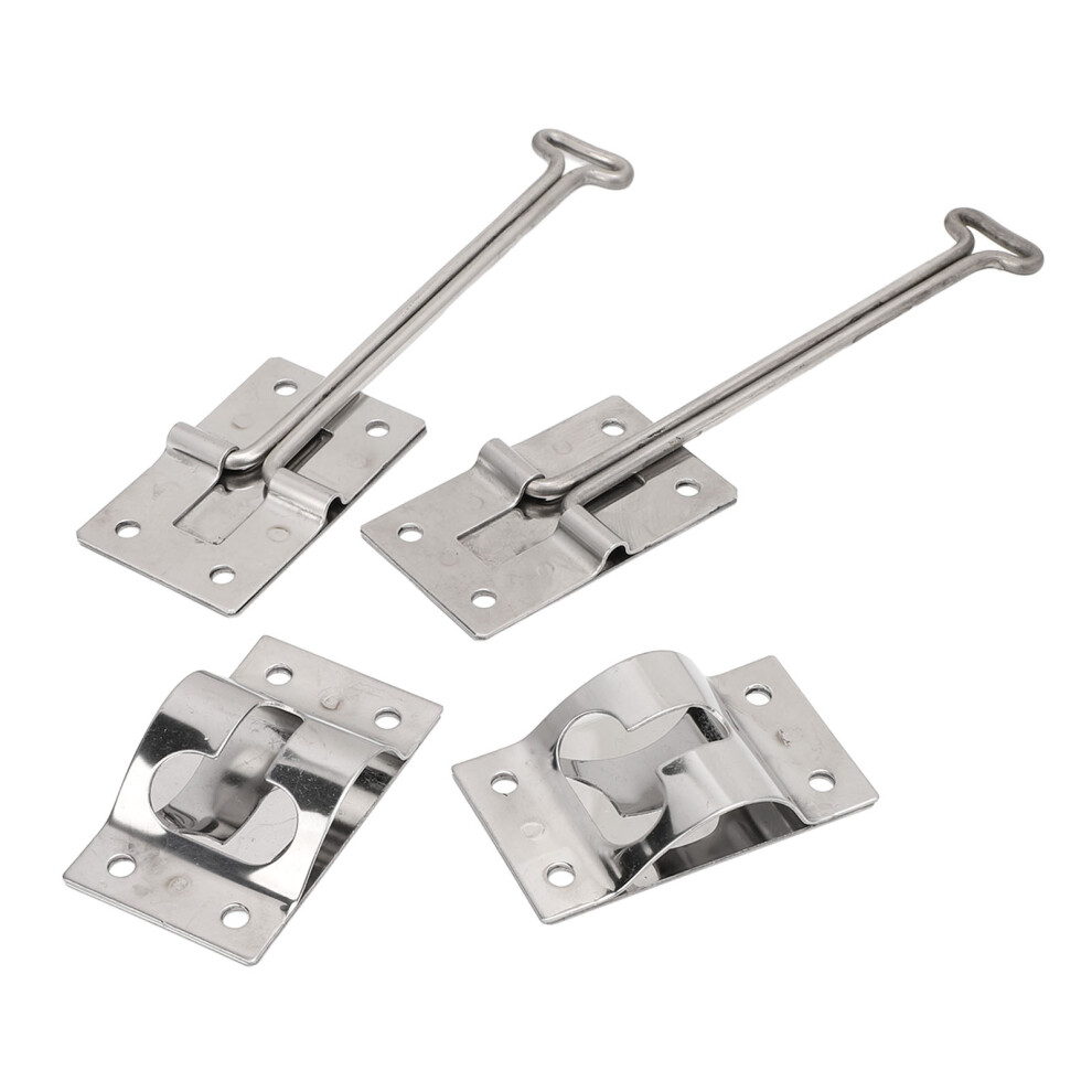 2Pcs 304 Stainless Steel Rv Door Latch T-Style For Cargo Trailer Truck 8781348163122