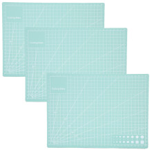 3Pcs Cutting Mat A4 Mint Green Model Cut Pad Paper