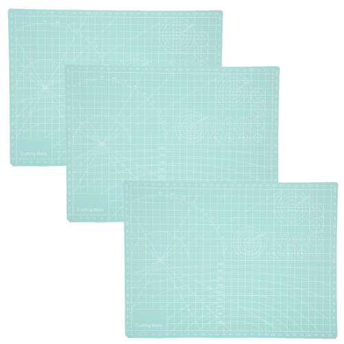 3Pcs Cutting Mat A4 Mint Green Model Cut Pad Paper 2