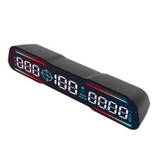 Affichage HUD LED pour voiture de 7 pouces, compteur de vitesse, heure, MPH