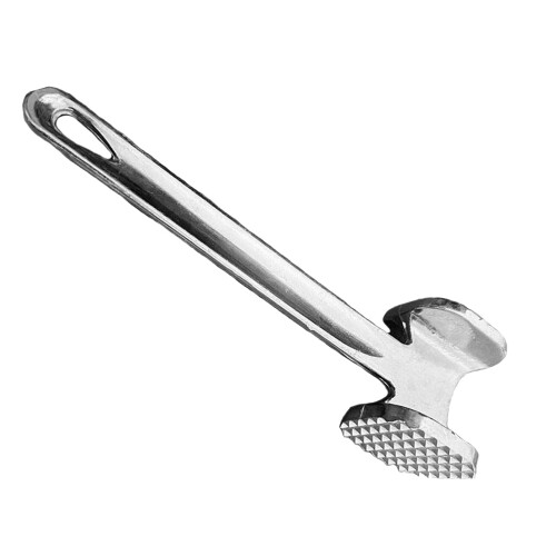 Aluminum Alloy Kitchen Meat Tenderizer Hammer 19cm Silver