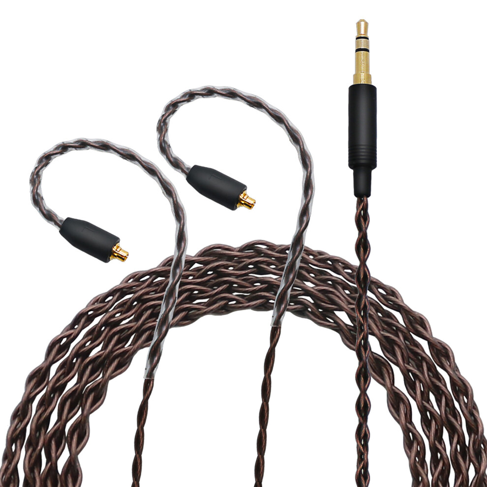 3.5Mm To Mmcx Woven Earphone Cable 1.2M Anti-Tangle For T2 Es10 8781348178720