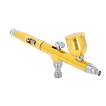 Aluminium-Gold-Airbrush-Set 0,3 mm Düse 6 ml Becher für Kunstmalerei
