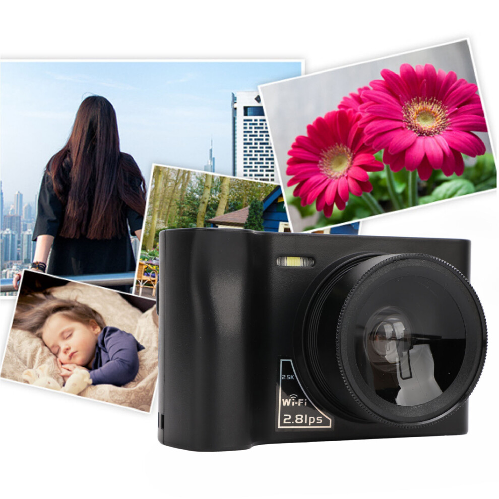 Digital Camera 2.5K 24Mp 16X Zoom 2.88" Screen Wifi Black 4281348181088