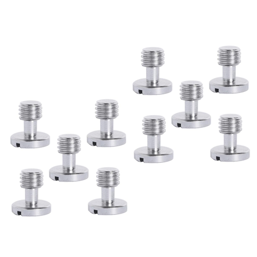Nickel Plated Iron Camera Fixing Screws 10Pcs Durable Replacement For Tripod Quick Release Plates Camera Rig Parts 6447073547911