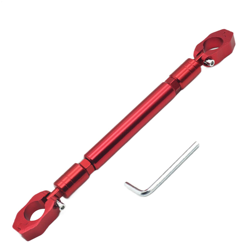 Motorcycle Handlebar Stabilizer | Lightweight Adjustable Cross Handlebars For Road Cycling, Mountain Biking, And Touring - Red 9016109736215