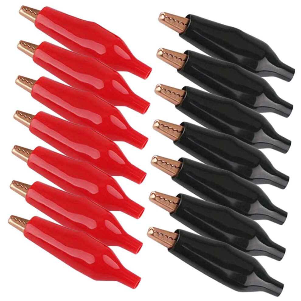 30Pcs Insulated Alligator Clamp Electrical Test Clips For Automotive And General Use, Heavy-Duty Crocodile Clips 9084446813586
