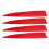 20pcs Red Feather Fletching Arrows, 4 Inch Stable Flight Archery Tips 15