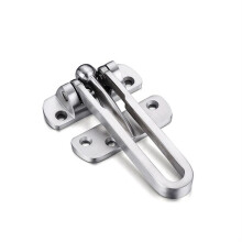 Stainless Steel Hasp Latch Lock Chain Padlock for Doors, Windows, Cabinets - Anti-Theft Security Hardware Silver