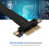 20cm PCI E 1X 90 Degrees High Speed Extension Cord 8