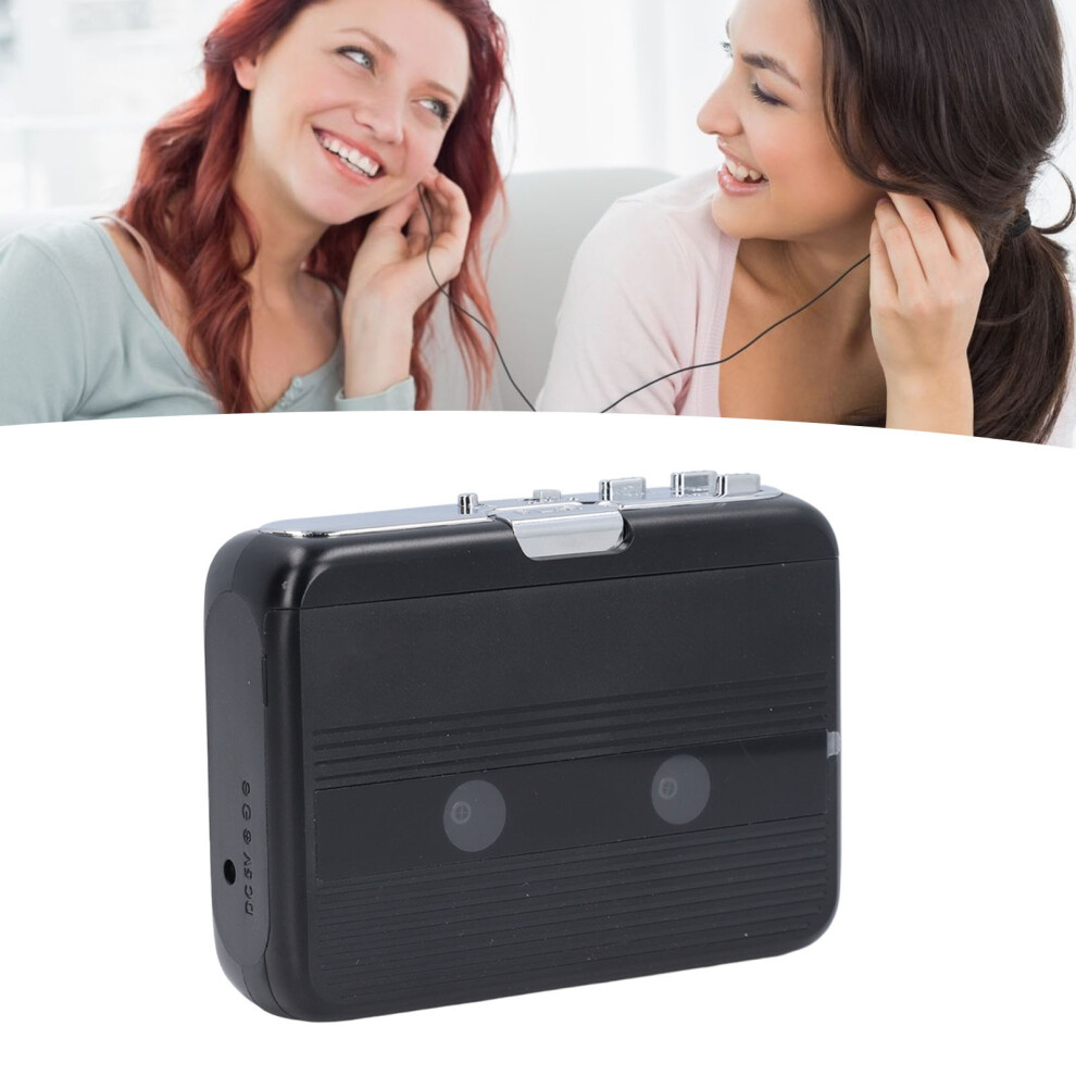 Bluetooth Cassette Player With 3.5Mm Jack & Stereo Sound Black 8251348211531