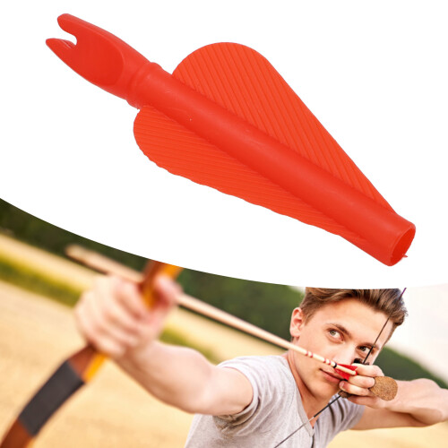 20PCS Plastic Arrow Tails for Compound Bow 8mm Hunting & Training