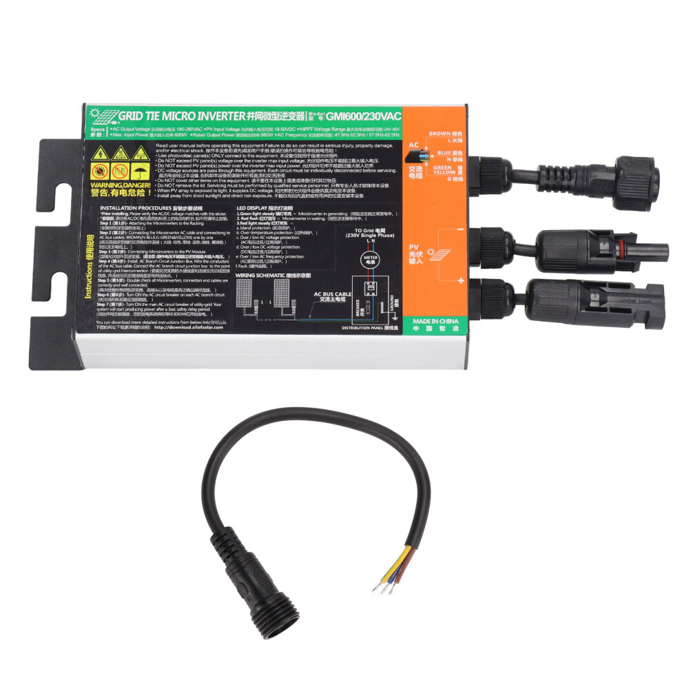 600W Solar Grid Tie Inverter High Conversion Rate 8320539022604