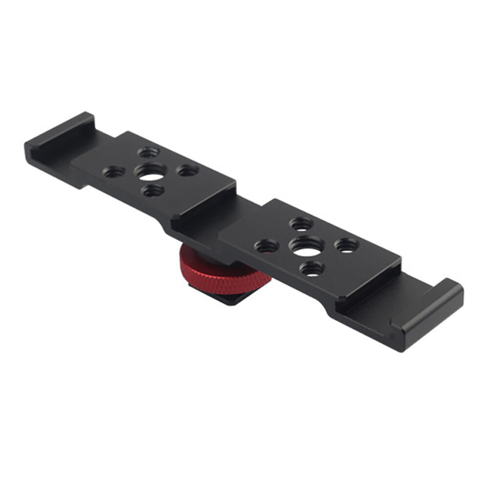 Three-Head Hot Shoe Bracket Extension Cold Shoe Mount Crossbar Position Base For Dslr Microphone And Monitor Accessories 6447073549311