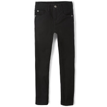 Jeans aderenti elasticizzati per bambini The Childrens Place, lavaggio nero singolo, taglia 10 Slim US