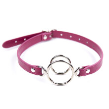 Mouth Gag Extreme Ball, 3-4 cm Diameter, Adjustable Leather Strap, BDSM Bondage Sex Toy for Fetish Play