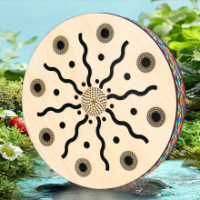 Sea Drum Ocean Wave Sound 8in Portable Maple Ethnic Percussion Instrument