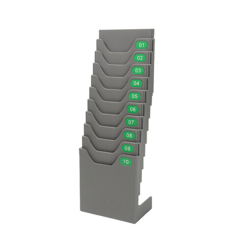 Time Card Rack Organized Attendance Timesheet Stand for Desktop