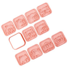 10pcs Stable Capybara Cookie Cutter Set Portable Biscuits Stamp