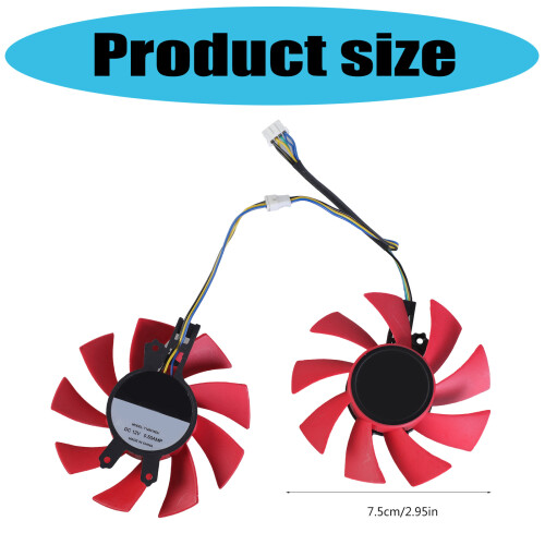 GPU Fan Efficient Cooling Fan with 4Pin Connection For RTX2060 2