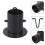 Rain Chain Gutter Adapter Black with Bolts Stainless Steel 4