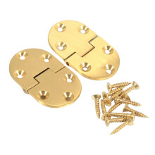 2pcs Sturdy Brass Butlers Tray Hinges Home Accessory for Long