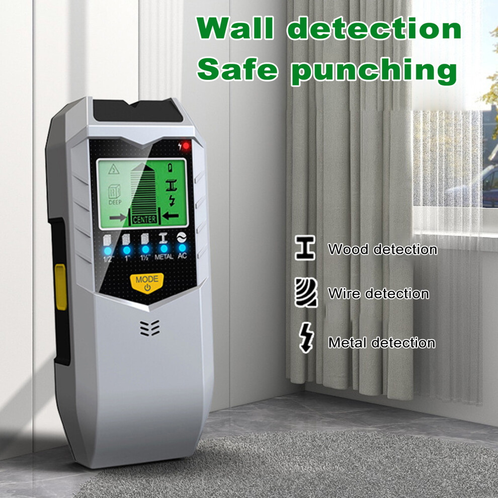 5-In-1 Wall Scanner With Lcd Display, Metal/ Wood/ Wire Detection, 60Mm Depth 7891348236991