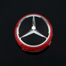 4 Stck Nabenkappen fr Leichtmetallfelgen, Mercedes - Benz Radkappen, Rot
