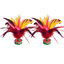 2Pcs Kick Shuttlecock Colorful Chinese Jianzi