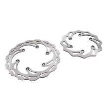 2PCS Motorcycle Brake Discs Set 125-570cc 260mm Front & 220mm Rear