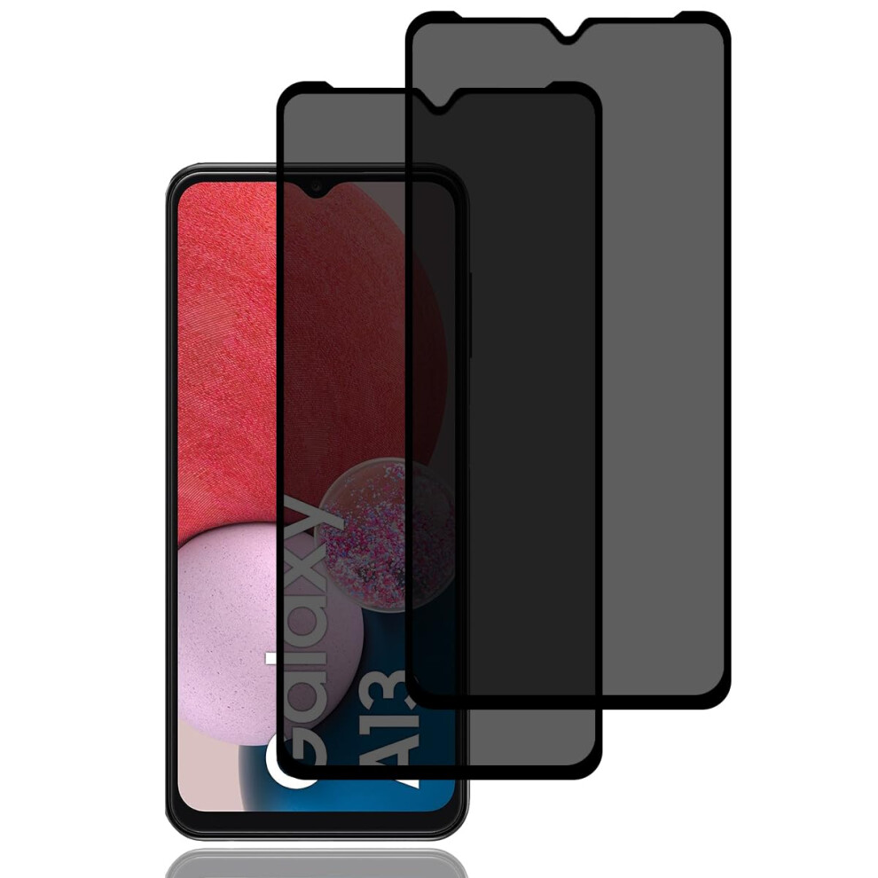 Privacy Screen Protector For Samsung Galaxy A13 4G/5G, 2 Pack Anti-Spy Tempered Glass, 9H Hardness, Scratch Resistant, High Sensitivity 6447073549861