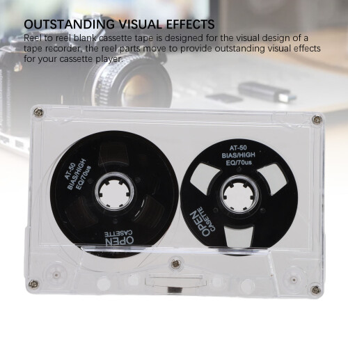 Type I 50-Min Black Blank Cassette Premium Material Clear Box 2