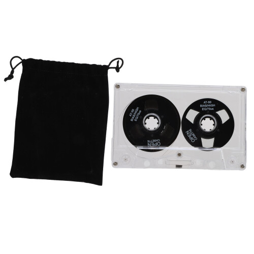 Type I 50-Min Black Blank Cassette Premium Material Clear Box 1