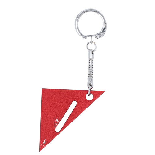 Équerre triangulaire pour menuiserie 90 45 30 rouge 2