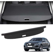 Retractable Cargo Cover For Audi SQ7 Facelift 2019-2020 SUV - Rear Trunk Parcel Shelf Luggage Shade Privacy Shield