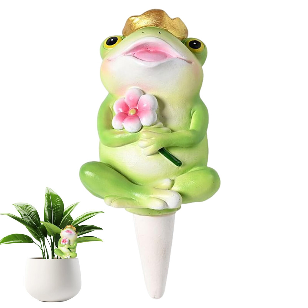 Watering Stakes Plant Sphere - Reusable Frog-Shaped Automatic Irrigation Dripper for Hanging Baskets and Potted Plants