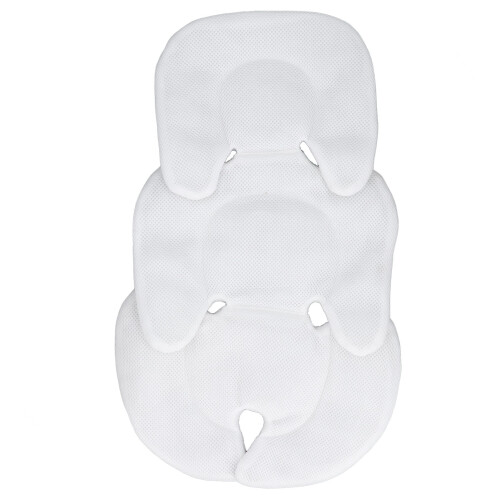 Forro universal para cochecito 62x36cm acolchado blanco 2