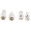 4 Pcs UHF to BNC Nickel Plated Copper Connector 2