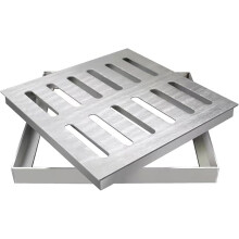 Heavy Duty Stainless Steel Outdoor Drain Cover 200x400x20mm - Trench Drain Grate for Garage, Garden, Sewer Rainwater Management