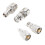 4 Pcs UHF to BNC Nickel Plated Copper Connector 4