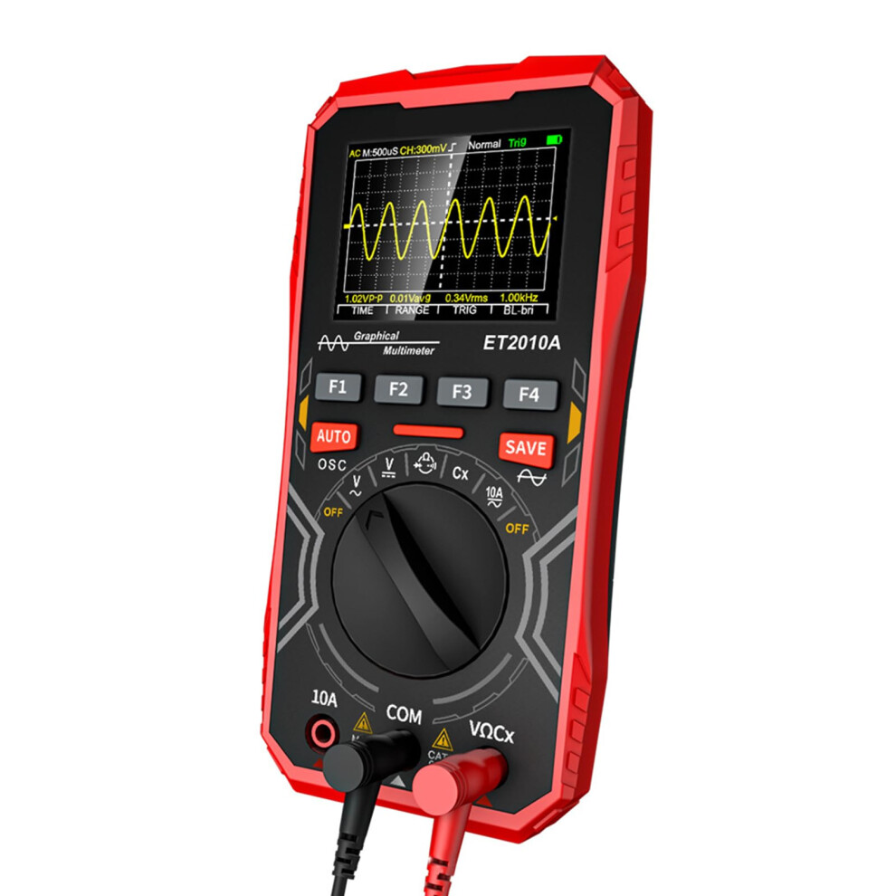 Small 1Mhz Oscilloscope Multimeter 4000 Counts Graphical Display For Precise Electrical Testing And Diagnostics 6447073550942