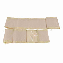 Breathable Mesh Baby Crib Liner Beige - Safe & Adjustable Height