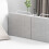 Universal Crib Bed Rail Guard - Anti-Fall Adjustable Height Gray 16