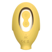 Travel Pocket Quiet Waterproof Bullet Tool 10 Modes SADGB2 Yellow Silicone Massage Ball Handheld Personal Massager