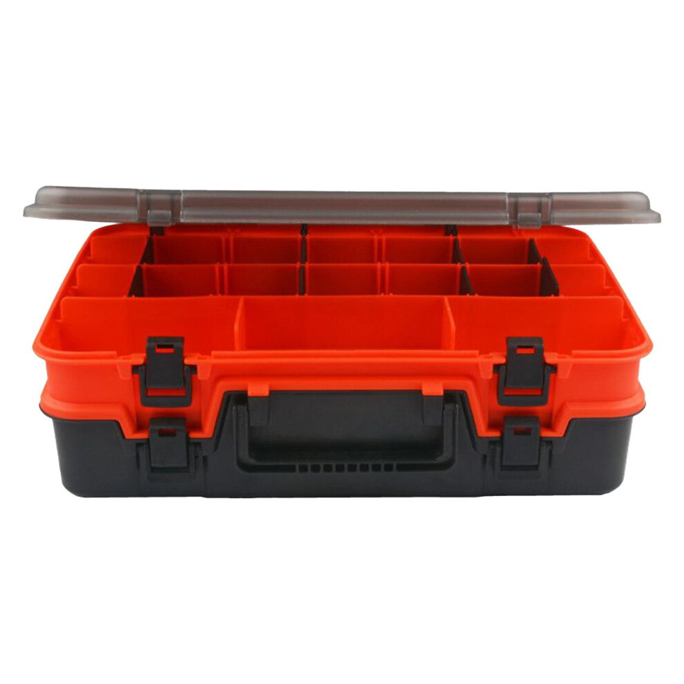 Fishing Tackle Box 2 Layer Lure Case with Handle for Organized Storage | All-Weather Fishing Gear for River and Lake Anglers-image-OPC-PKDP2W9-NEW