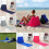 Triangle Cushion Beach Mat PVC Flocking Inflatable 3