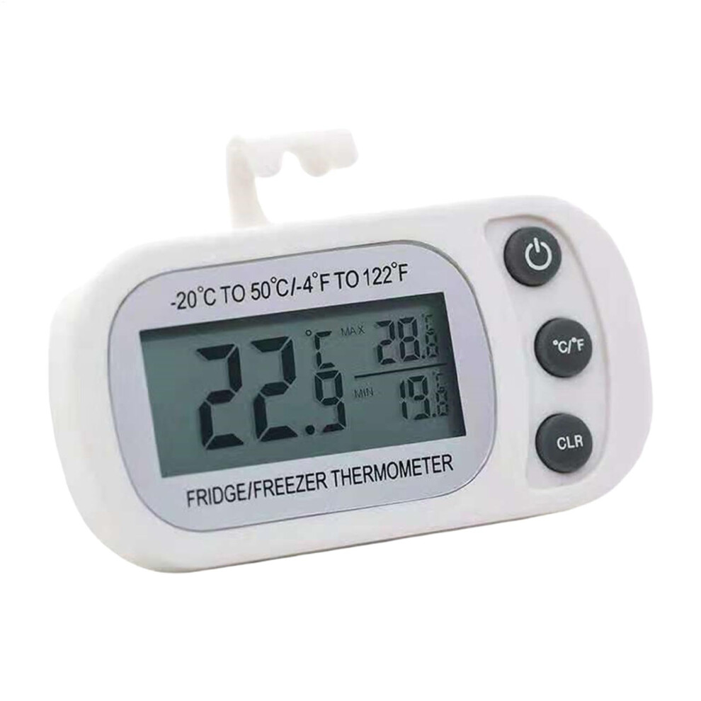 Refrigerator Thermometers Temperature Humidity Meter Digital Fridge Thermometer Max Min Display Large LCD For Home Cafe
