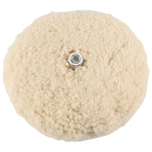 7 Inch Double Sided Wool Polishing Pad Buffing Pad with 5/8 Inch Bolt Wool (Pack