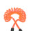 4ft Coiled SUP Surfboard Leash Elastic Safety Rope - Blue/Orange/Green 6