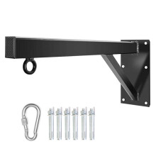 Punch Bag Bracket Heavy Duty with Carabiner Lock, Mounting Screws, Extended Fixed Plate for Home Boxing Fitness